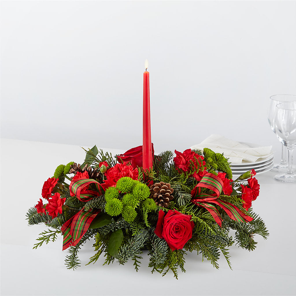 By the Candlelight Centerpiece – Thompson Country Florist, Wintersville OH