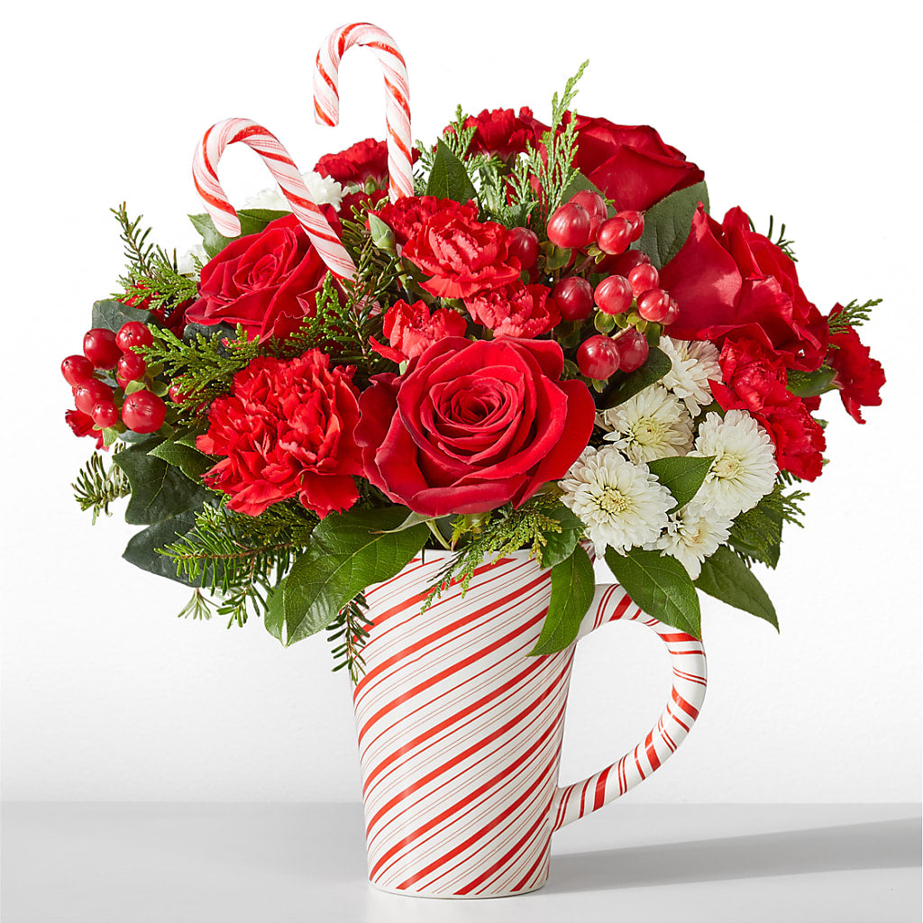 Peppermint Swirl Mug – Thompson Country Florist, Wintersville OH