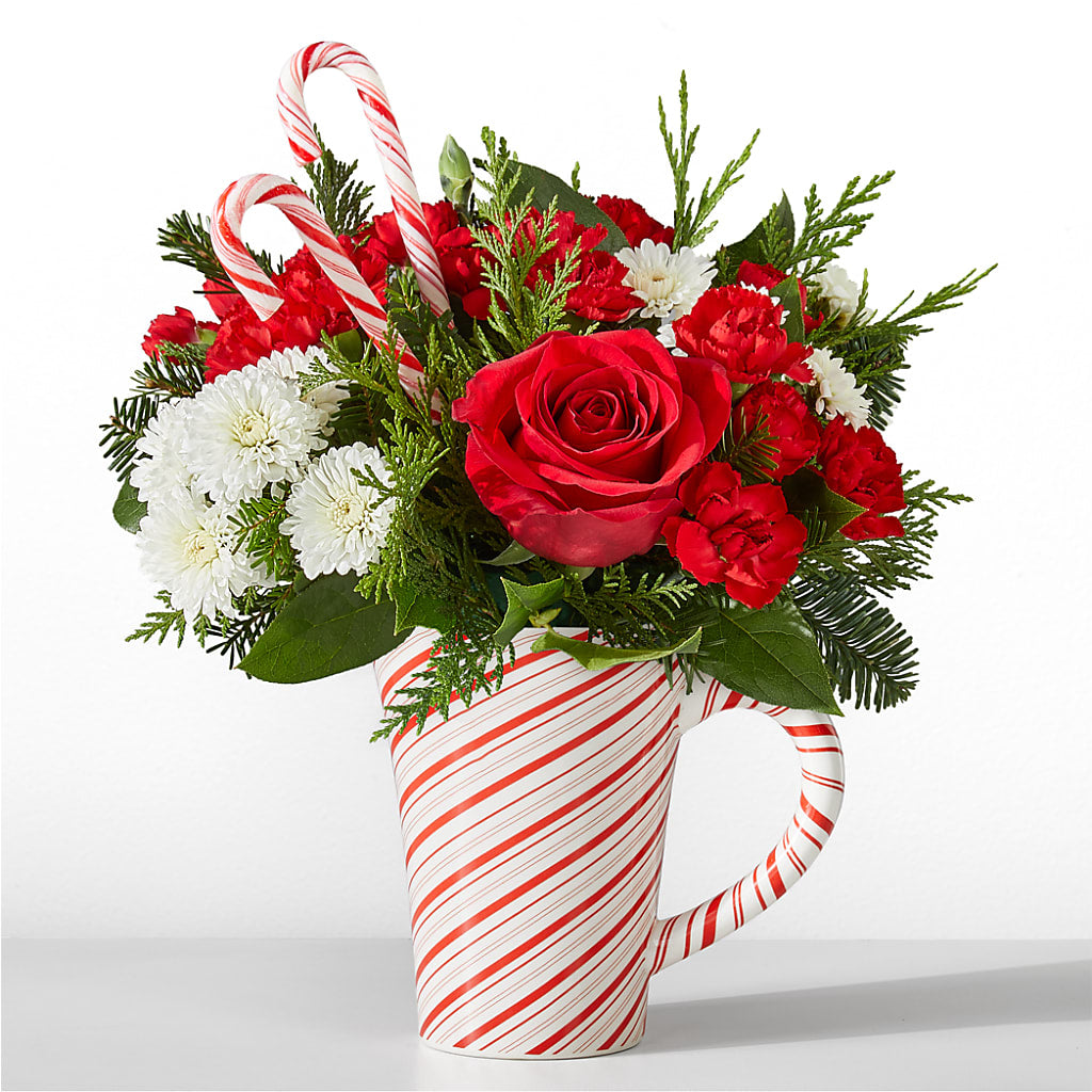 Peppermint Swirl Mug – Thompson Country Florist, Wintersville OH