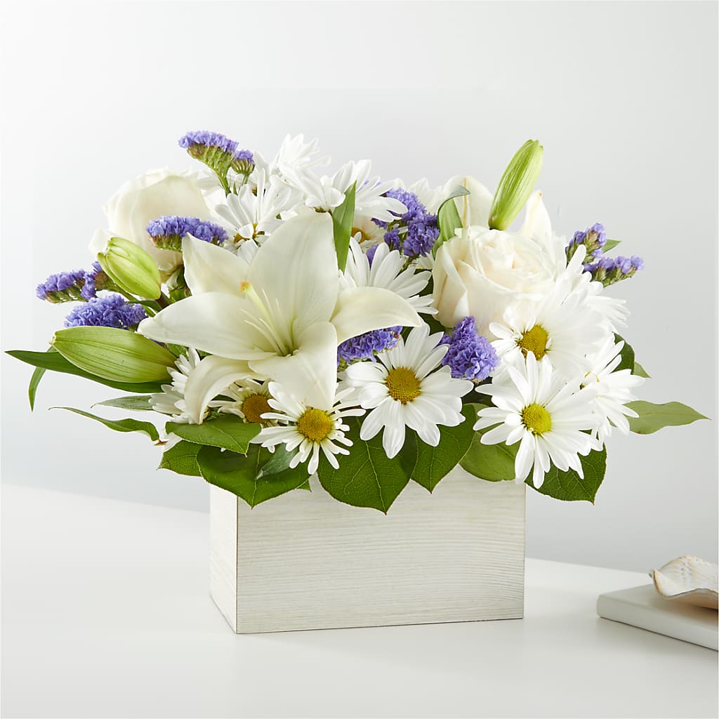 Beyond Blue Box Bouquet – Thompson Country Florist, Wintersville OH