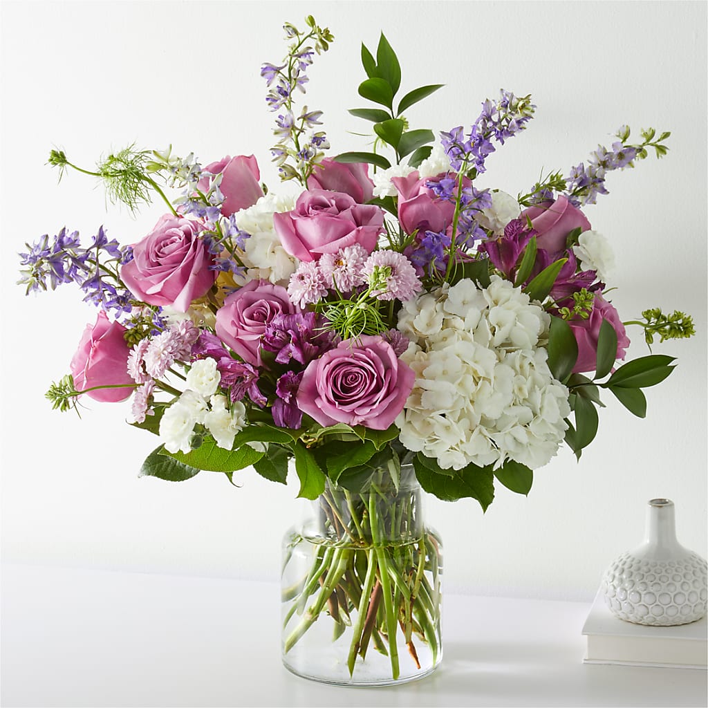 Violet Caress Bouquet – Thompson Country Florist, Wintersville OH