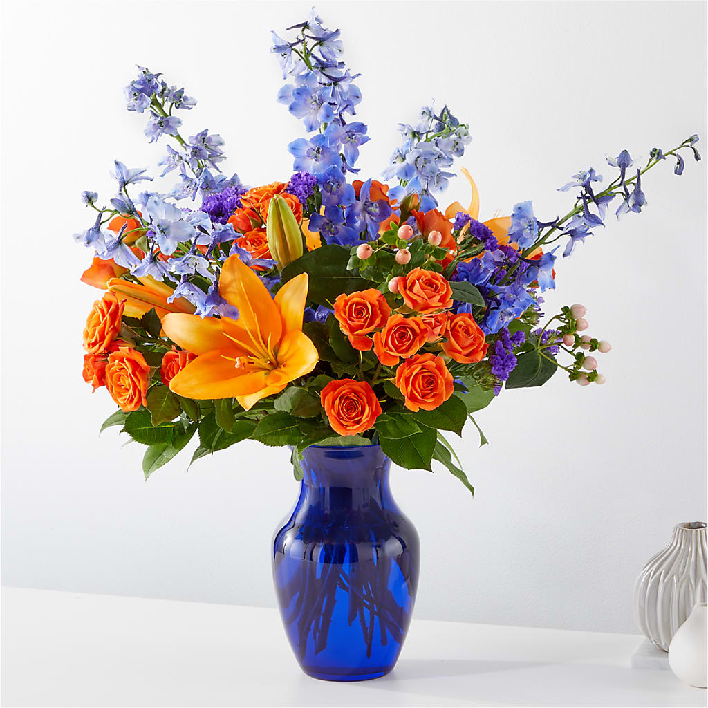 Radiant Citrus Bouquet – Thompson Country Florist, Wintersville OH