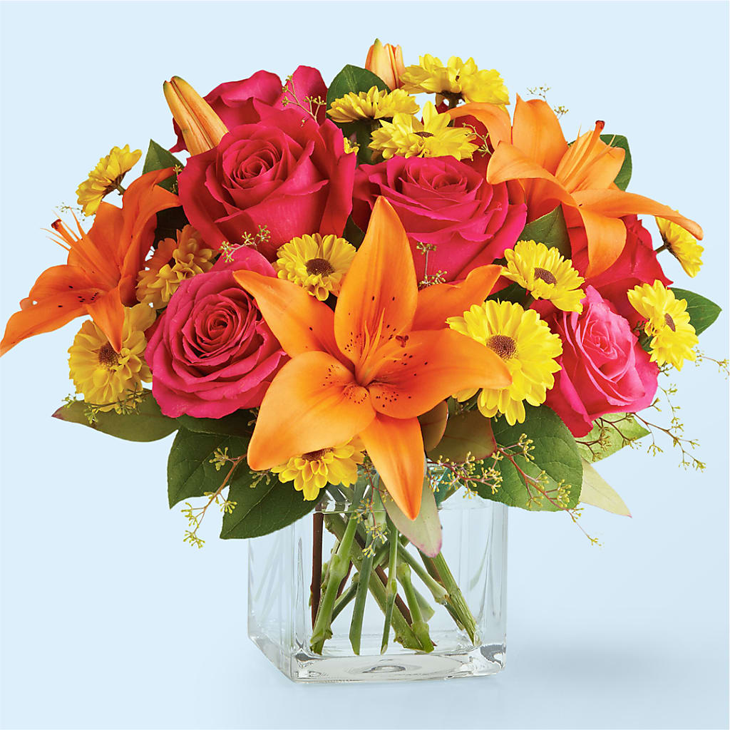 Neon Lights Bouquet – Thompson Country Florist, Wintersville OH