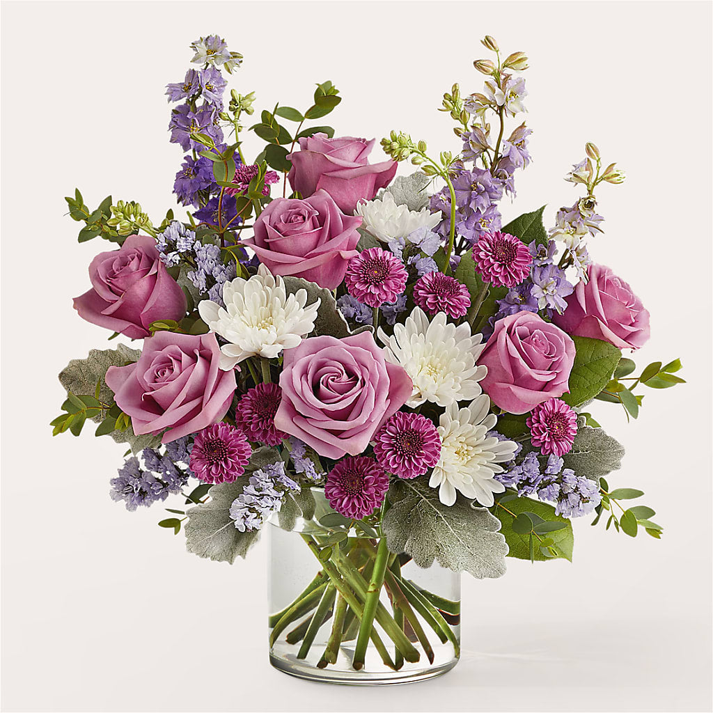 Violet Frost Bouquet – Thompson Country Florist, Wintersville OH