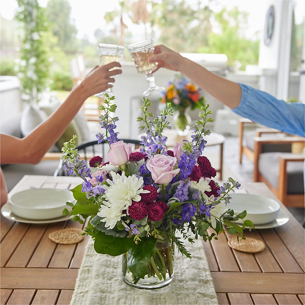 Violet Frost Bouquet – Thompson Country Florist, Wintersville OH
