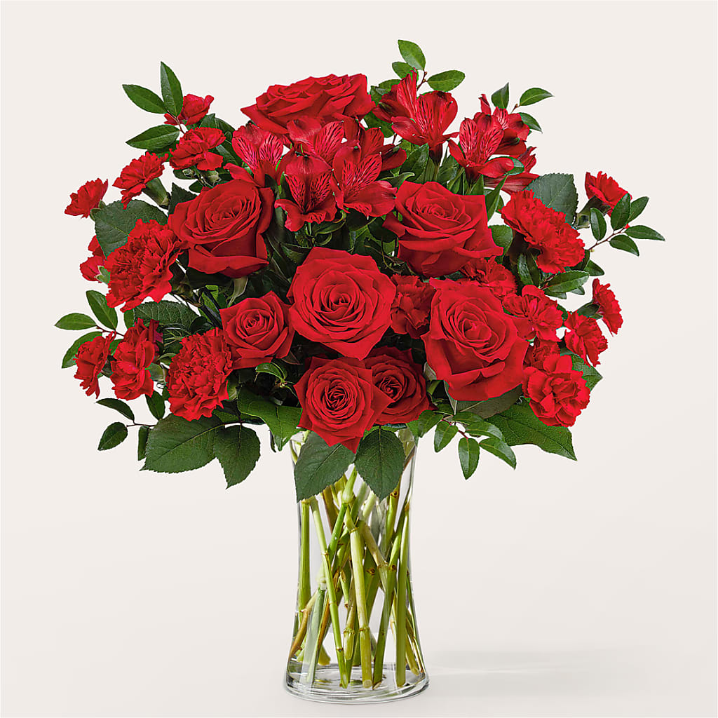 Brilliant Ruby Bouquet – Thompson Country Florist, Wintersville OH