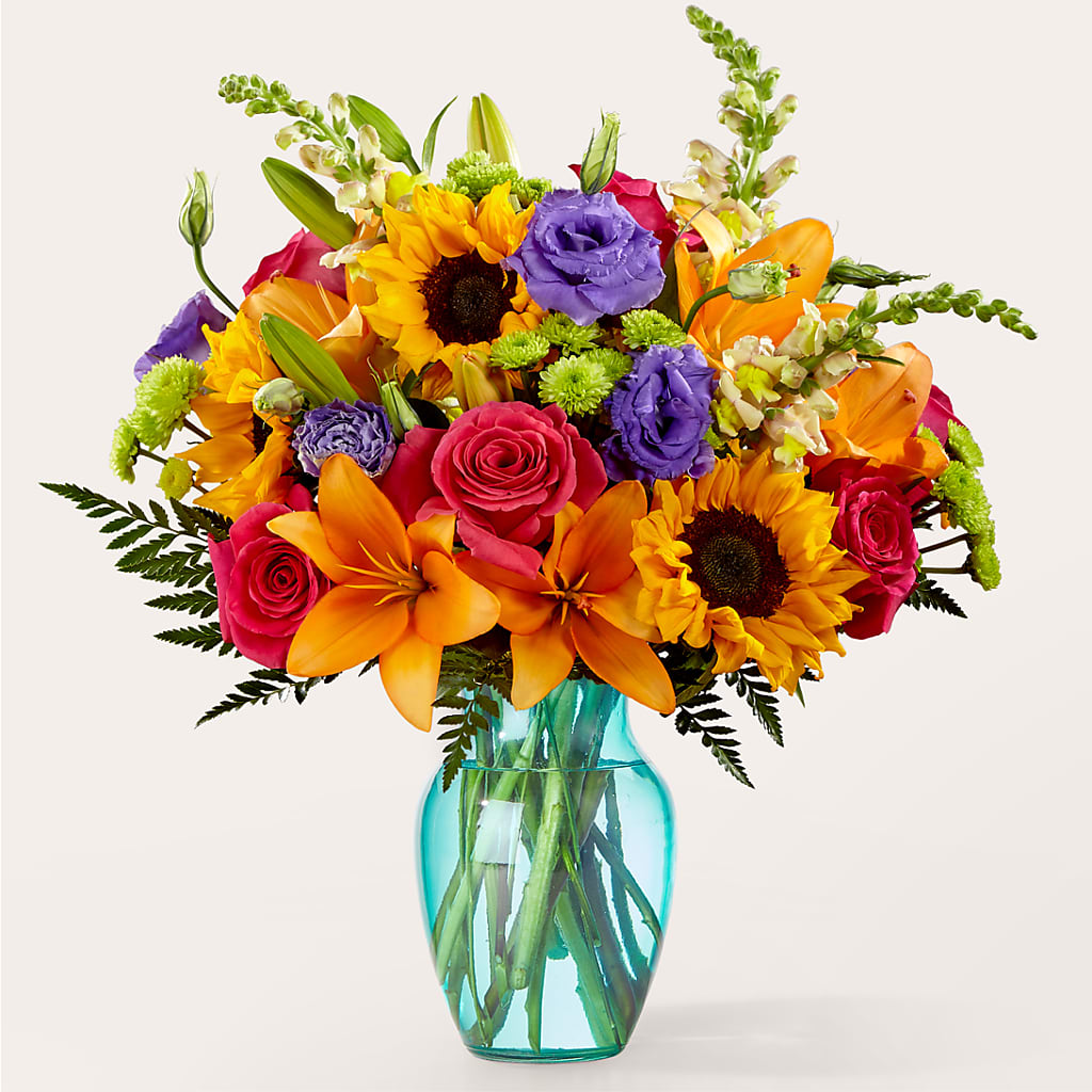 Double Rainbow Bouquet – Thompson Country Florist, Wintersville OH