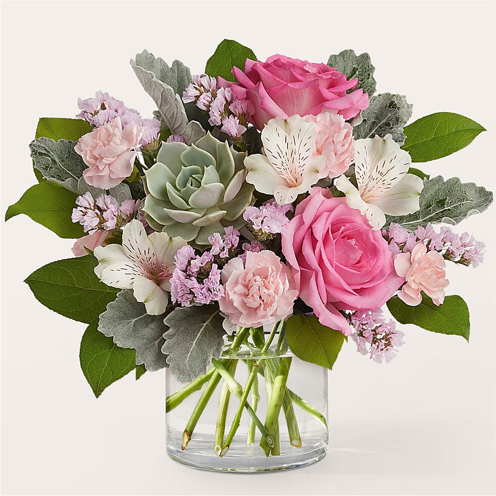Dusty Rose Bouquet – Thompson Country Florist, Wintersville OH
