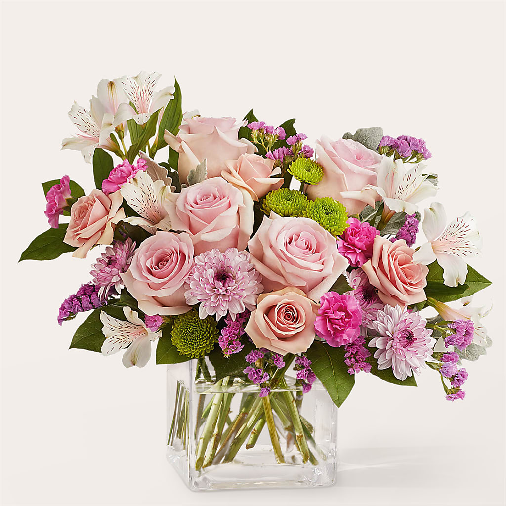 Pink Suede Bouquet – Thompson Country Florist, Wintersville OH
