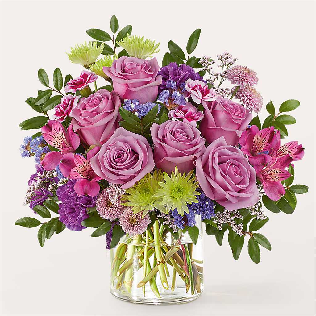 Glass Half Full Bouquet – Thompson Country Florist, Wintersville OH