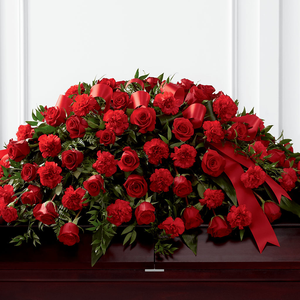 Tribute of Life Casket Spray – Thompson Country Florist, Wintersville OH