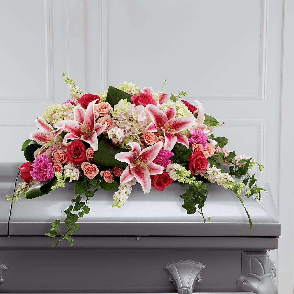 Splendid Grace Casket Spray – Thompson Country Florist, Wintersville OH