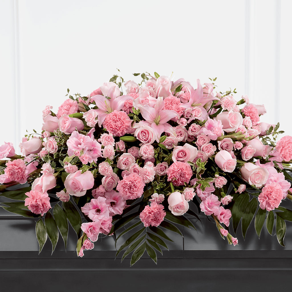 Garden of Comfort Casket Spray (Standard) – Thompson Country Florist, Wintersville OH