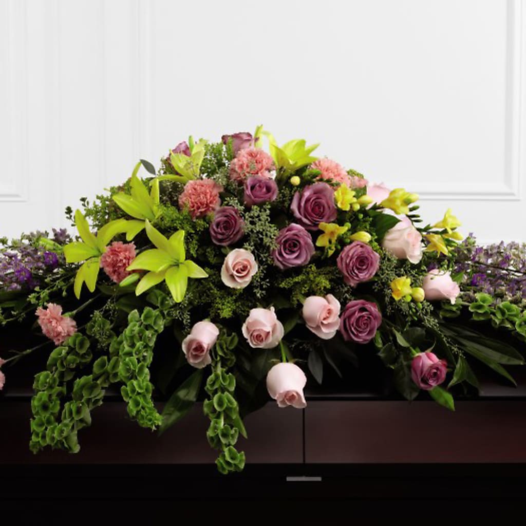 Forever Beloved Casket Spray – Thompson Country Florist, Wintersville OH