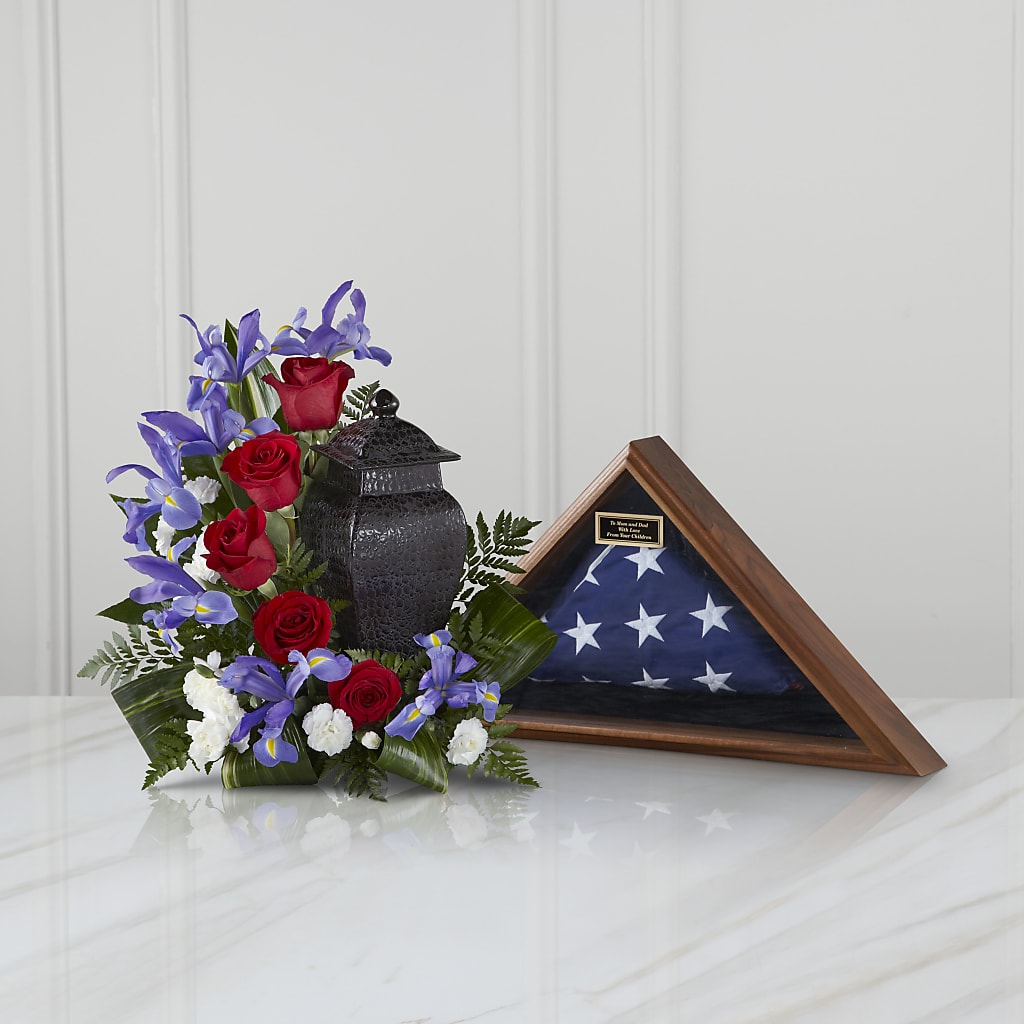 Patriotic Tribute Arrangement – Thompson Country Florist, Wintersville OH