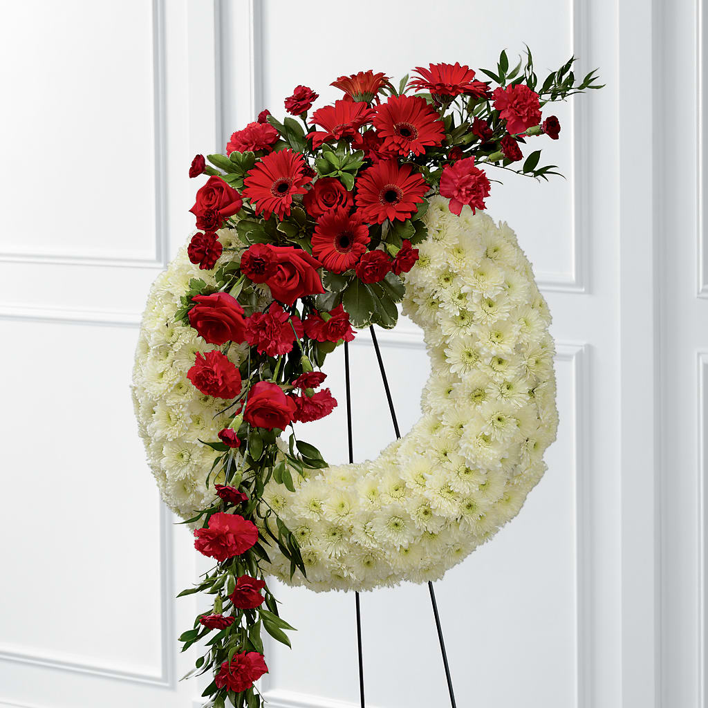 Graceful Tribute Wreath – Thompson Country Florist, Wintersville OH