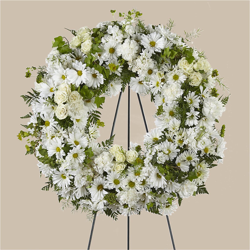 Faithful Wishes Wreath – Thompson Country Florist, Wintersville OH