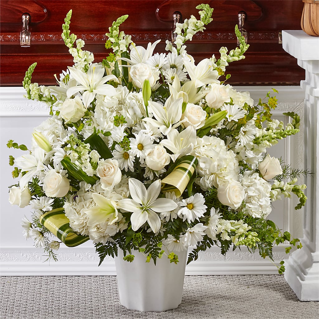 Thoughts of Tranquility Floor Basket – Thompson Country Florist, Wintersville OH