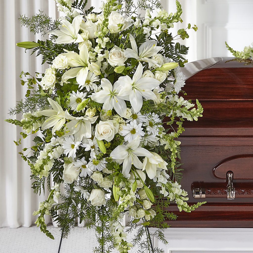 Loving Thoughts Standing Spray – Thompson Country Florist, Wintersville OH