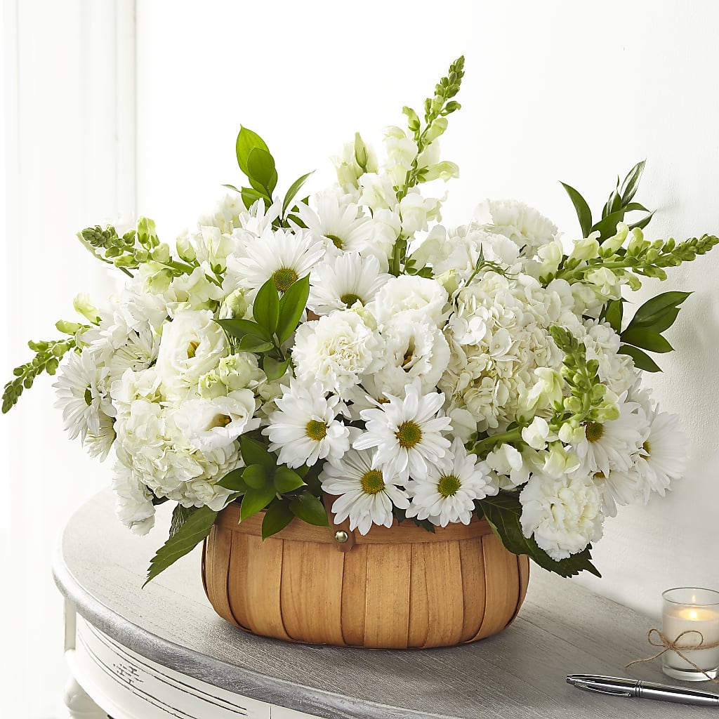 Pure Ivory Basket – Thompson Country Florist, Wintersville OH