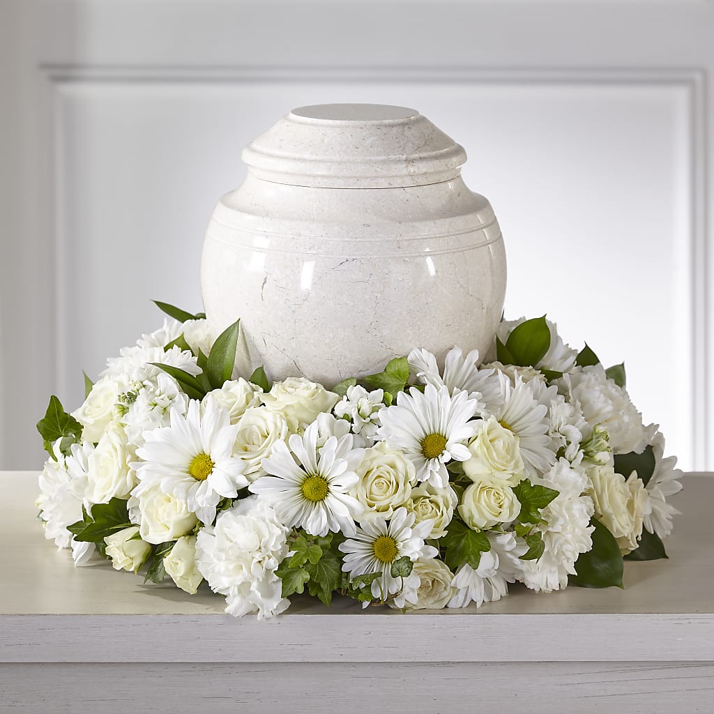 Ivory Gardens Cremation Adornment – Thompson Country Florist, Wintersville OH