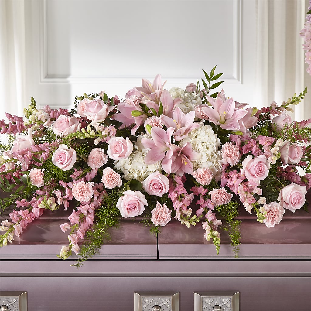 Life & Remembrance Casket Spray – Thompson Country Florist, Wintersville OH