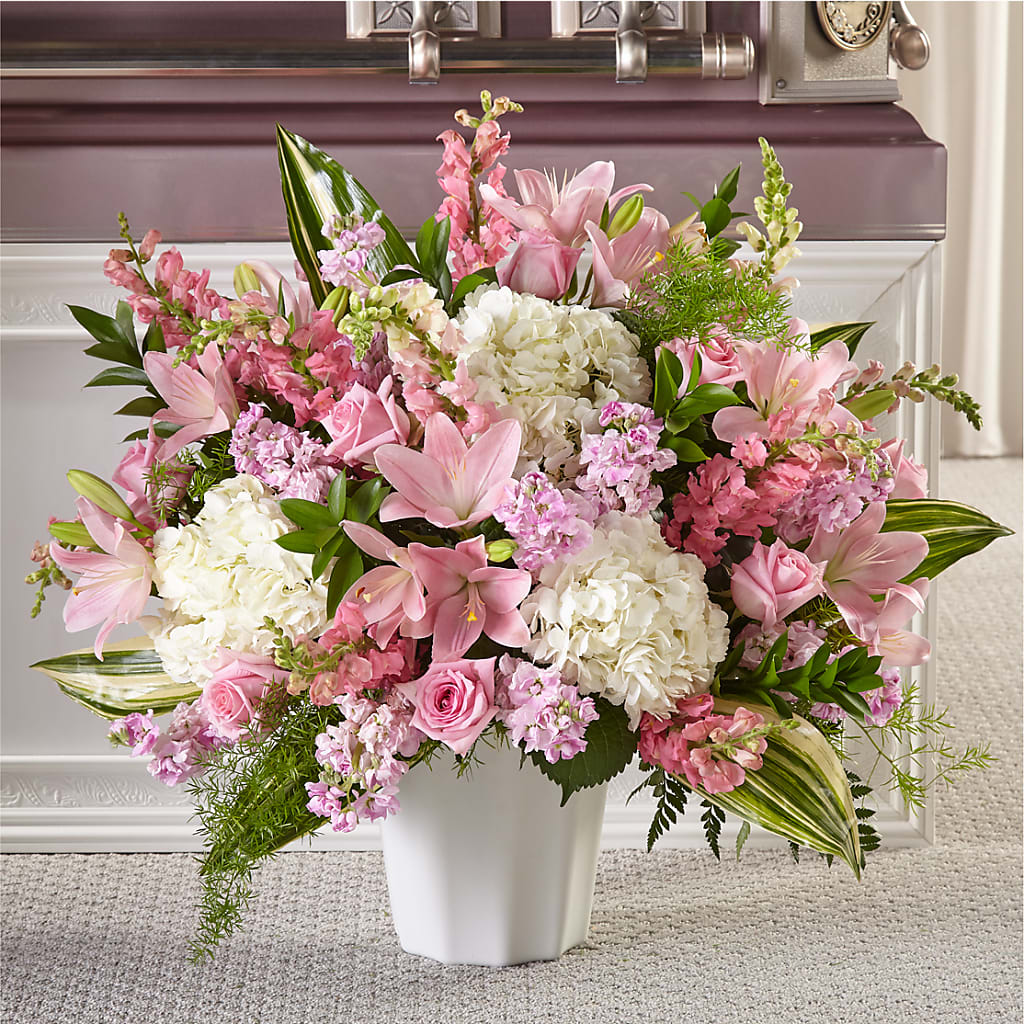 Simply Serene Floor Basket – Thompson Country Florist, Wintersville OH