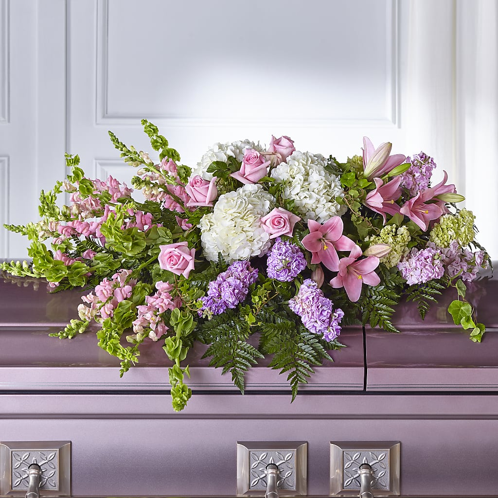Life's Gratitude Casket Spray – Thompson Country Florist, Wintersville OH
