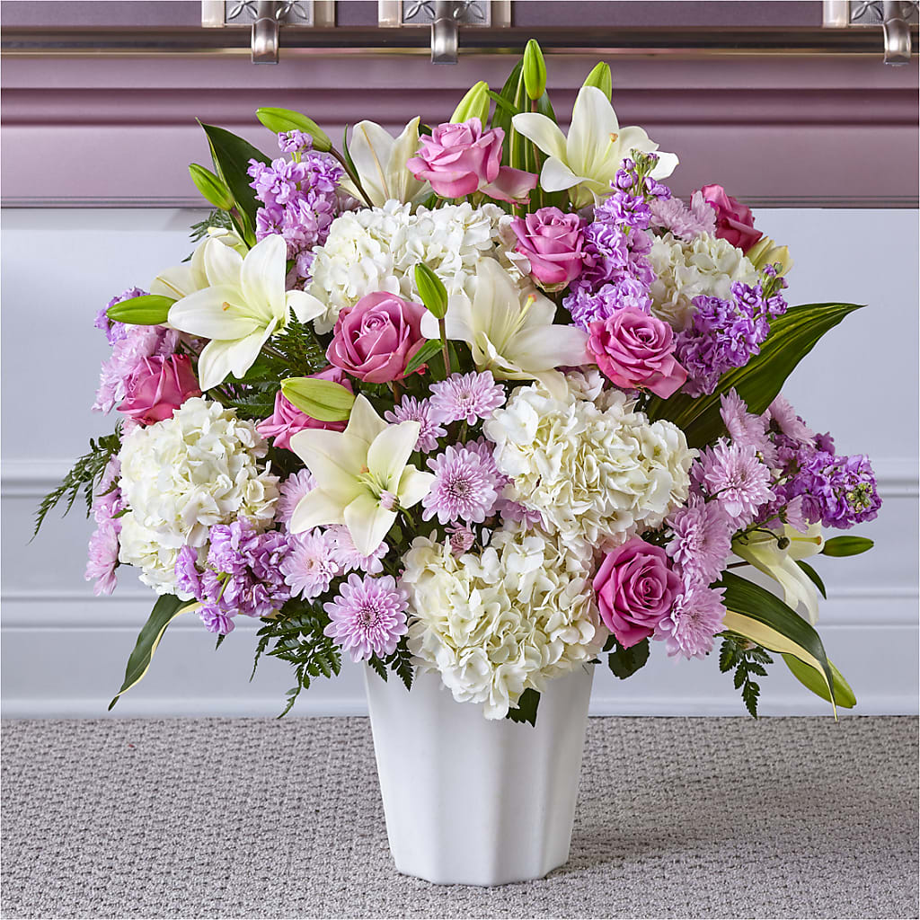 Heaven Sent Floor Basket – Thompson Country Florist, Wintersville OH