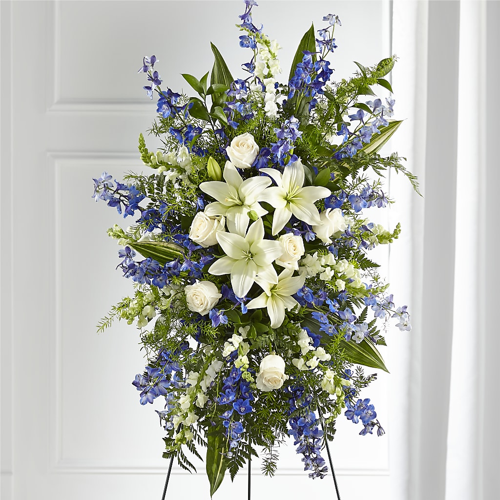 Faithful Friend Standing Spray – Thompson Country Florist, Wintersville OH