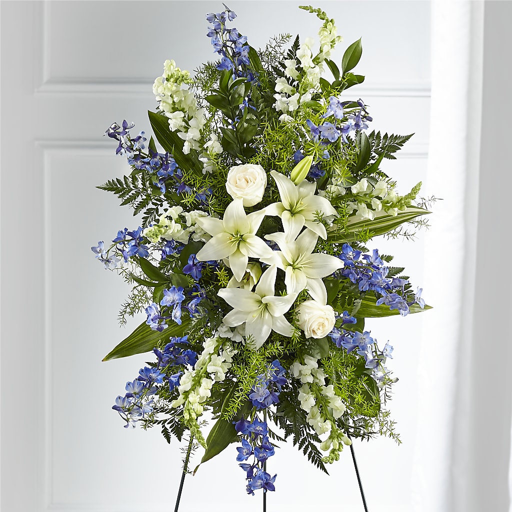 Faithful Friend Standing Spray – Thompson Country Florist, Wintersville OH