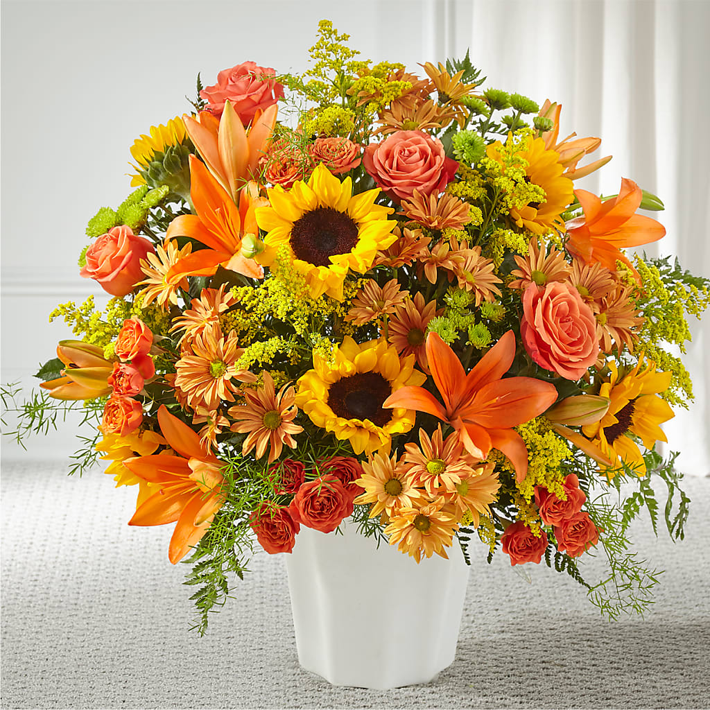 Harvest Thoughts Floor Basket – Thompson Country Florist, Wintersville OH
