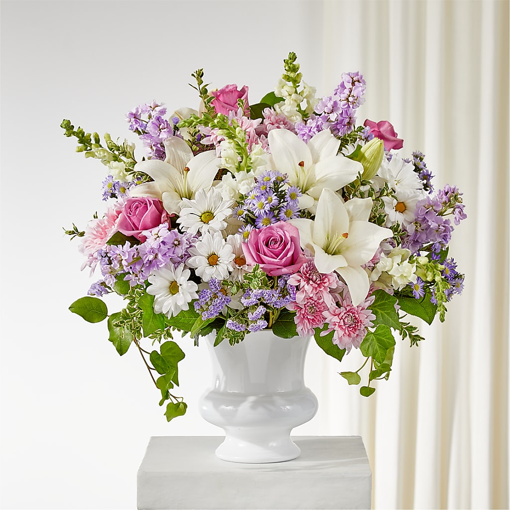 Remarkable Life Urn Arrangement – Thompson Country Florist, Wintersville OH