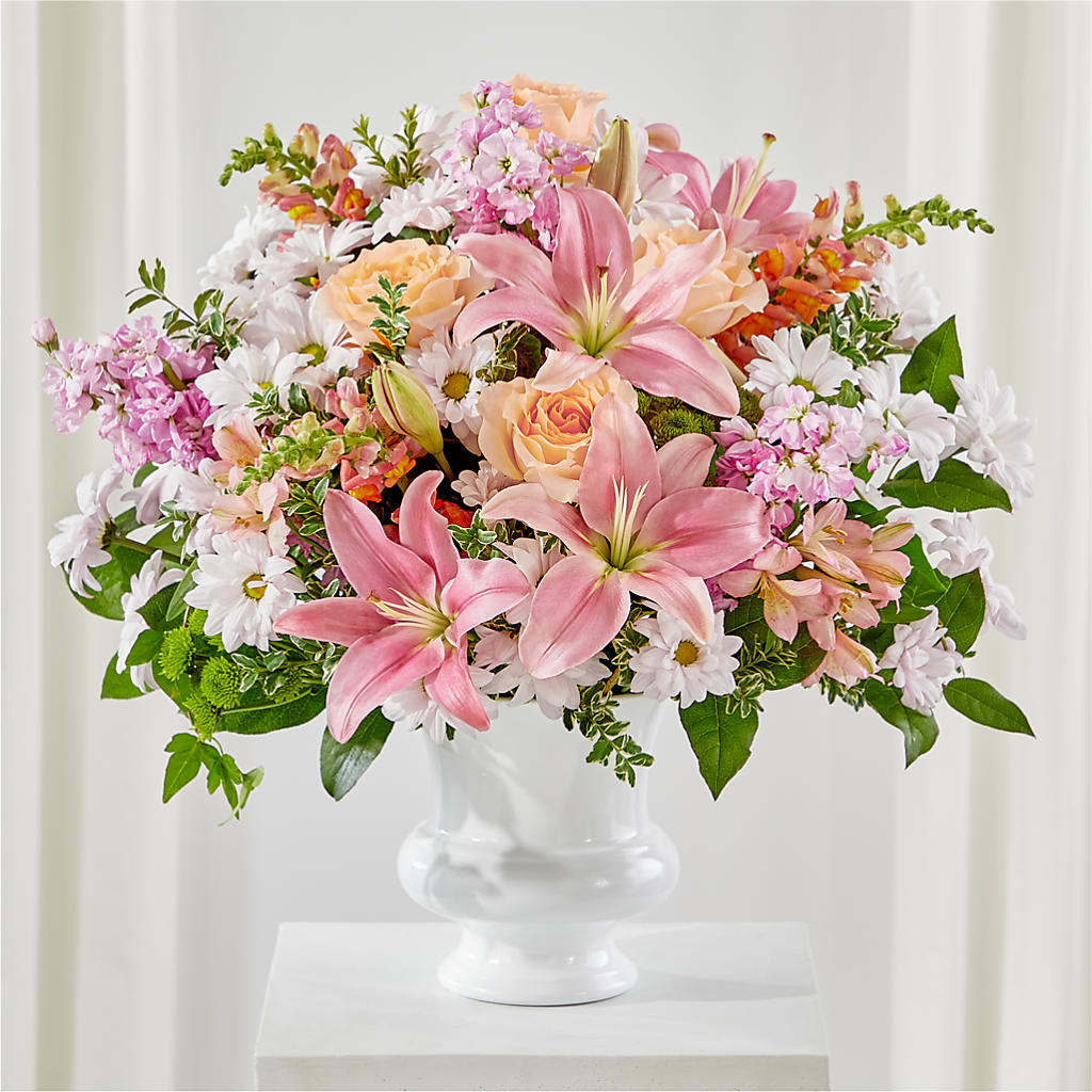 Heartfelt Gesture Urn Arrangement – Thompson Country Florist, Wintersville OH