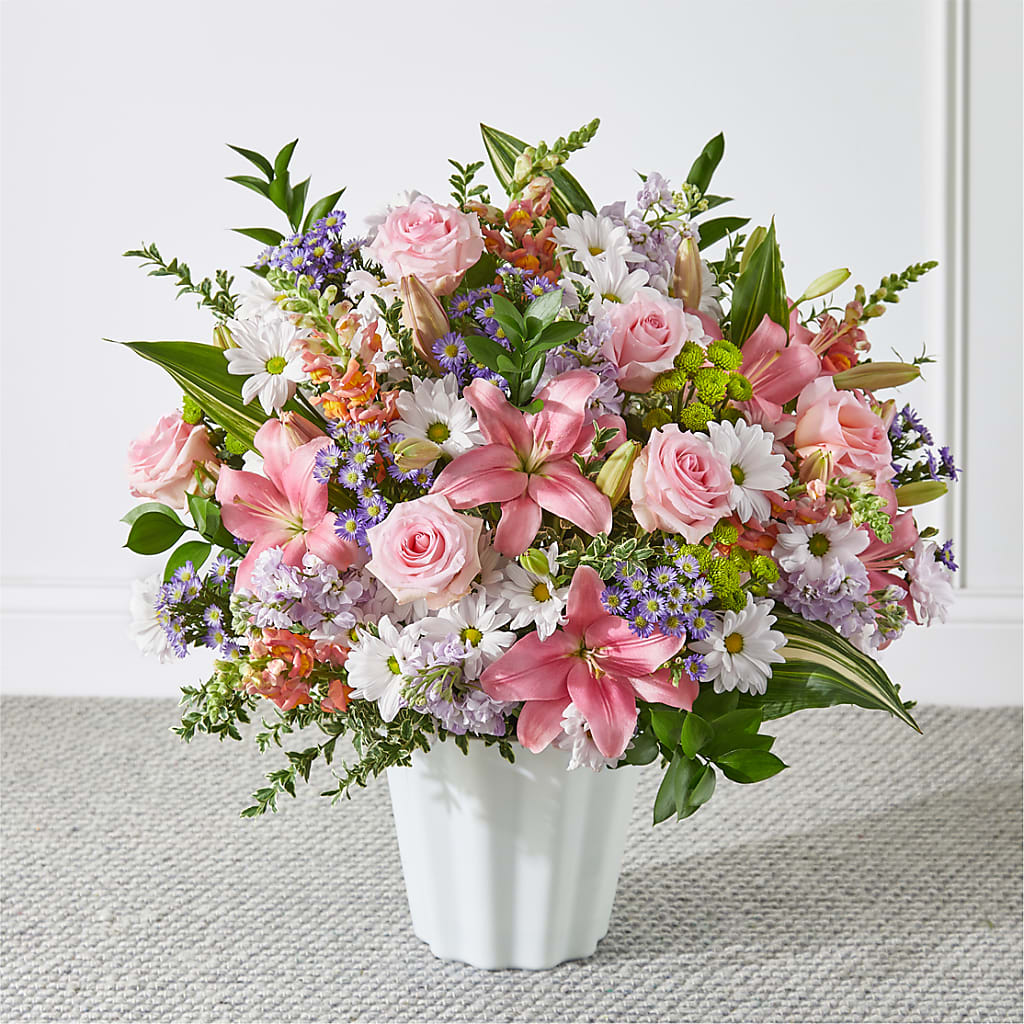Abundant Compassion Floor Basket – Thompson Country Florist, Wintersville OH