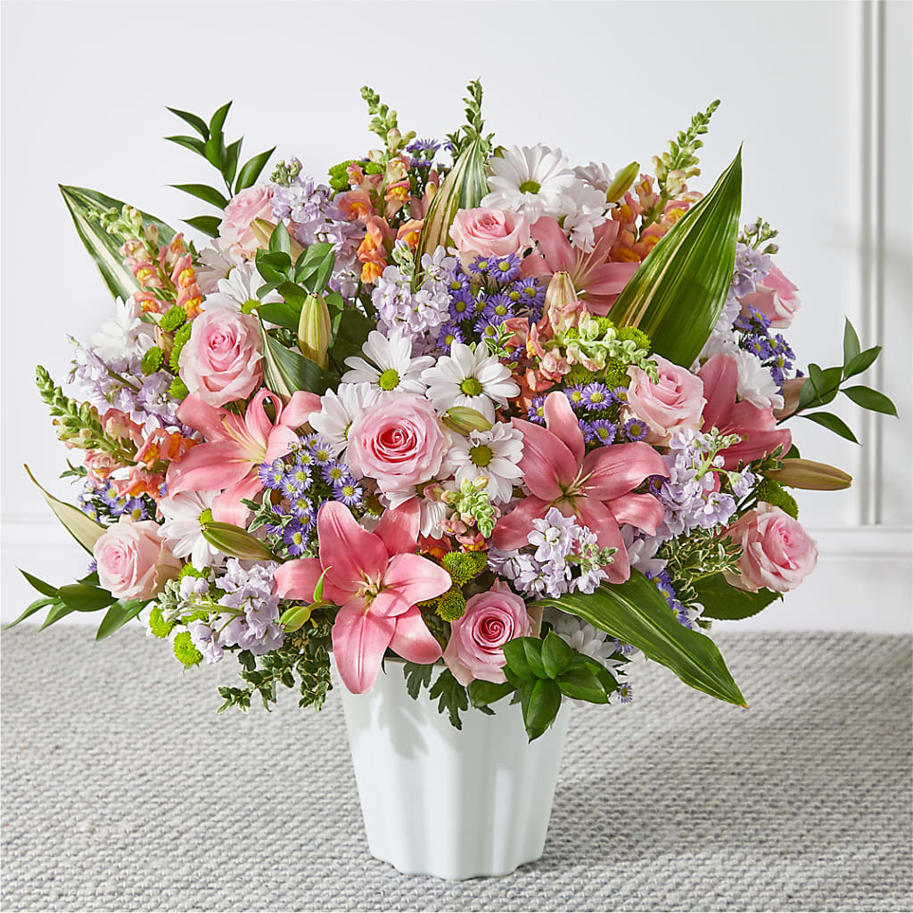 Abundant Compassion Floor Basket – Thompson Country Florist, Wintersville OH