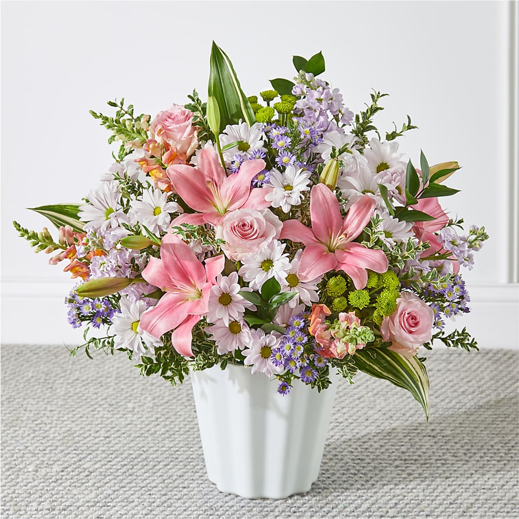 Abundant Compassion Floor Basket – Thompson Country Florist, Wintersville OH
