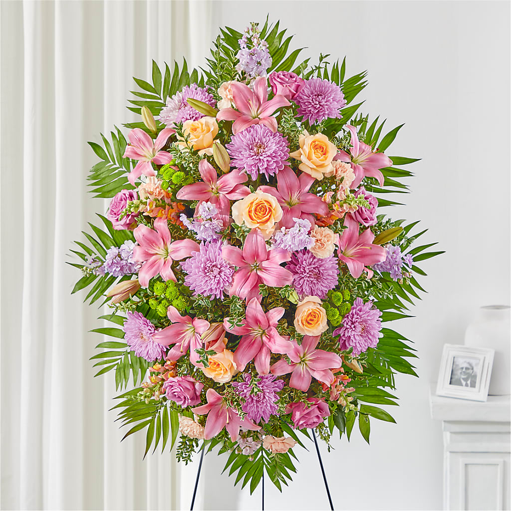 Love & Light Standing Spray – Thompson Country Florist, Wintersville OH