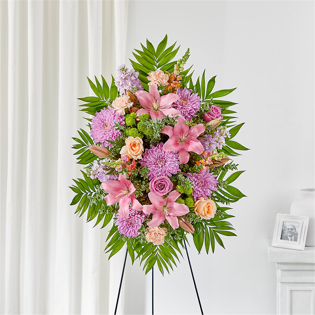 Love & Light Standing Spray – Thompson Country Florist, Wintersville OH