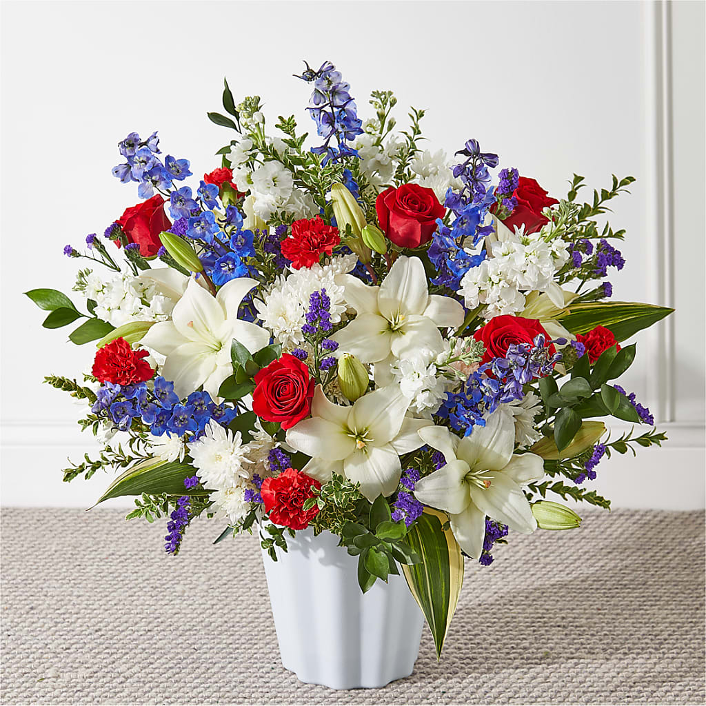 Consoled Floor Basket – Thompson Country Florist, Wintersville OH