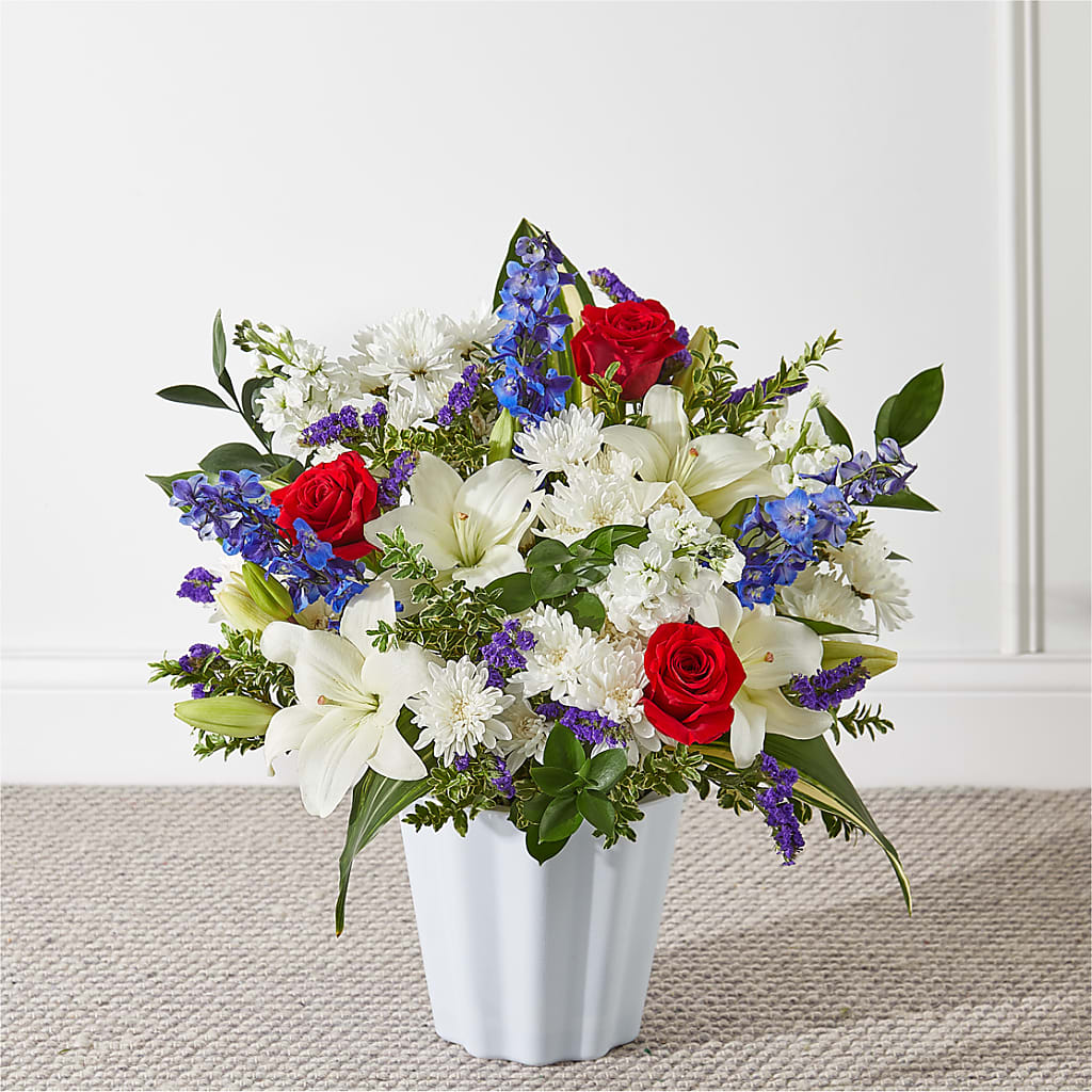 Consoled Floor Basket – Thompson Country Florist, Wintersville OH