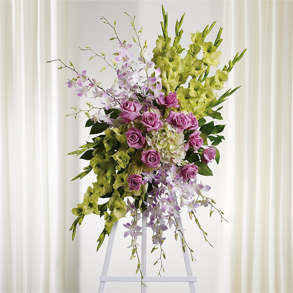 Lasting Legacy Standing Spray – Thompson Country Florist, Wintersville OH