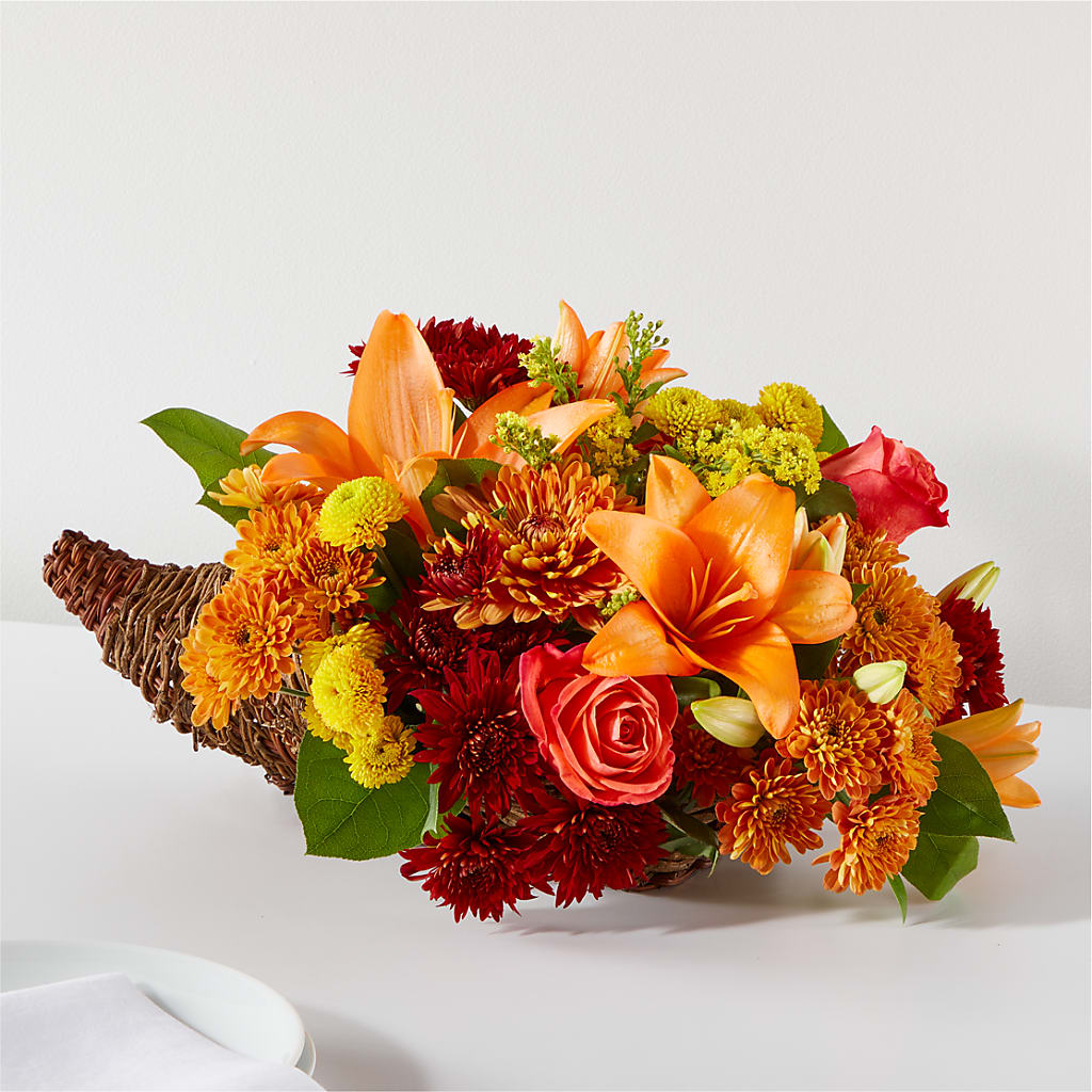 Bouquet of Blessings Cornucopia – Thompson Country Florist, Wintersville OH