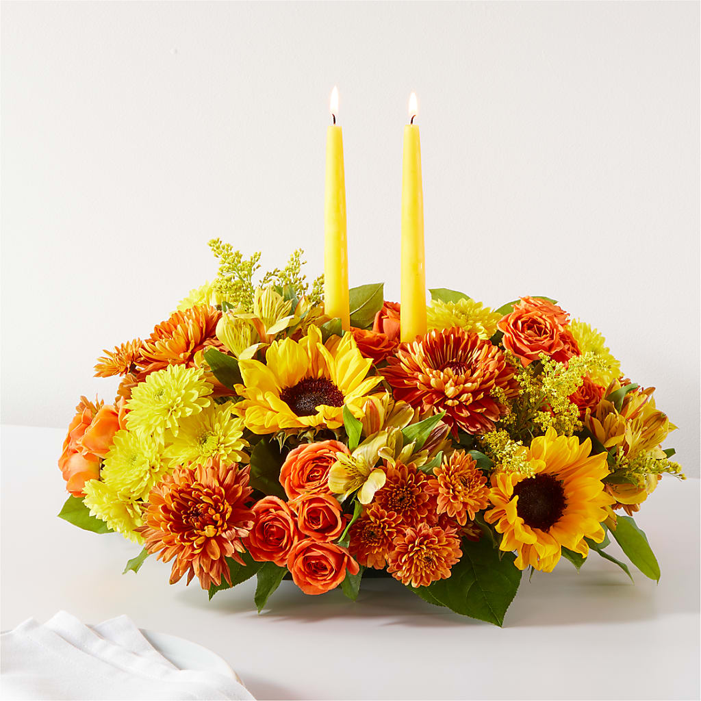 Autumn Harmony Centerpiece – Thompson Country Florist, Wintersville OH