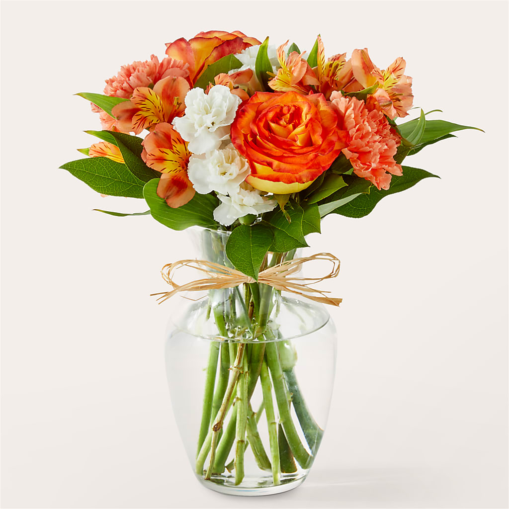 Apricot Glow Bouquet – Thompson Country Florist, Wintersville OH
