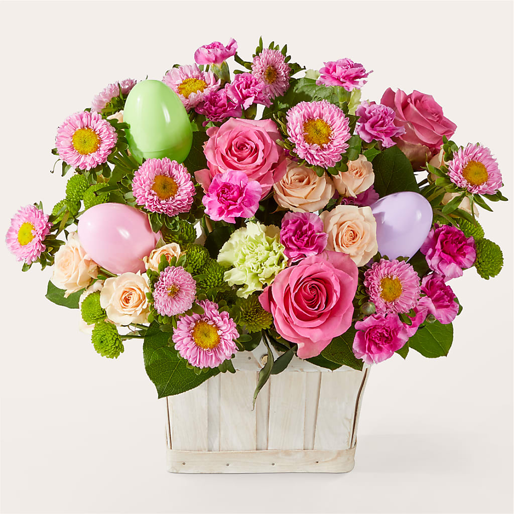 Get Eggcited Basket – Thompson Country Florist, Wintersville OH