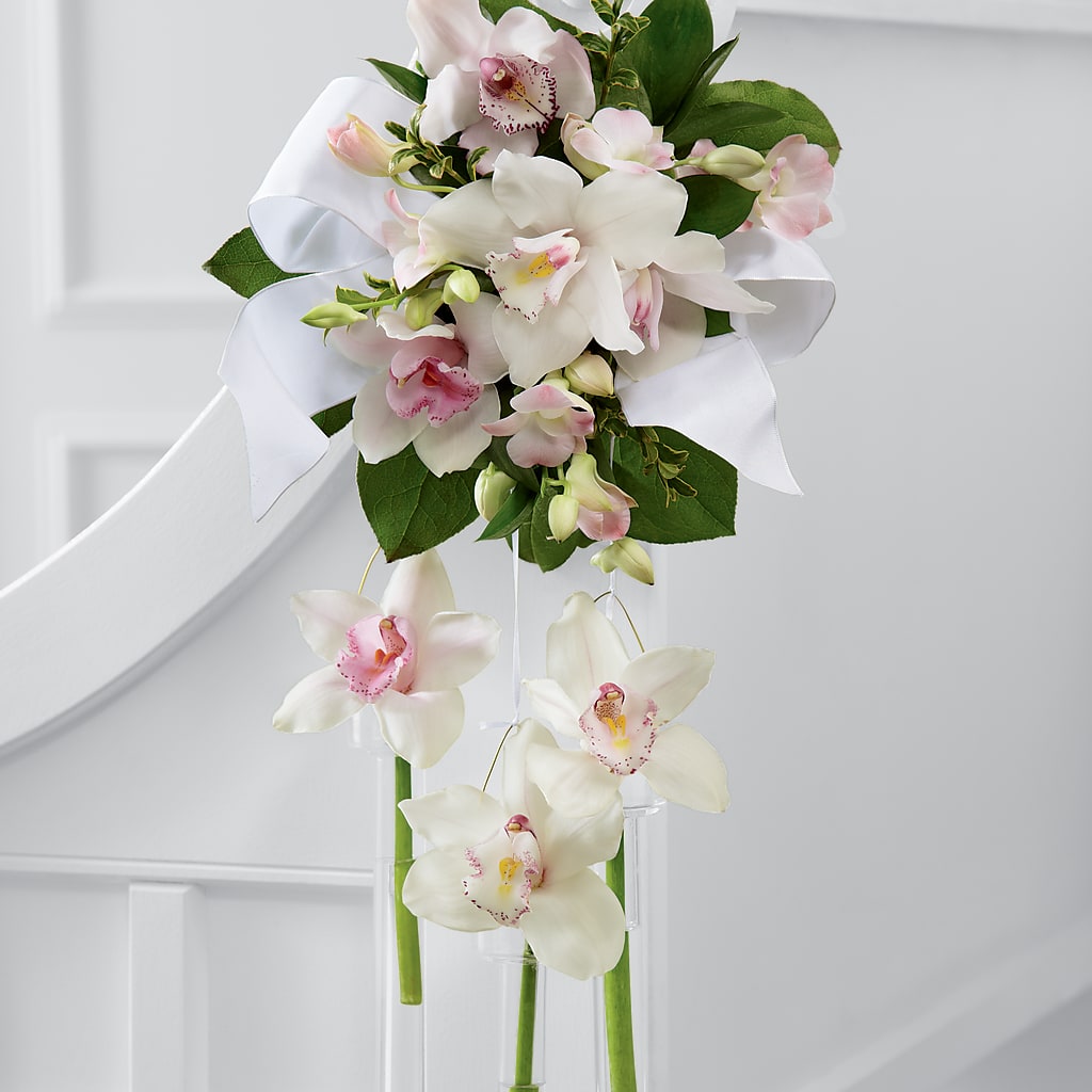 Perfect Entrance Pew Arrangement – Thompson Country Florist, Wintersville OH