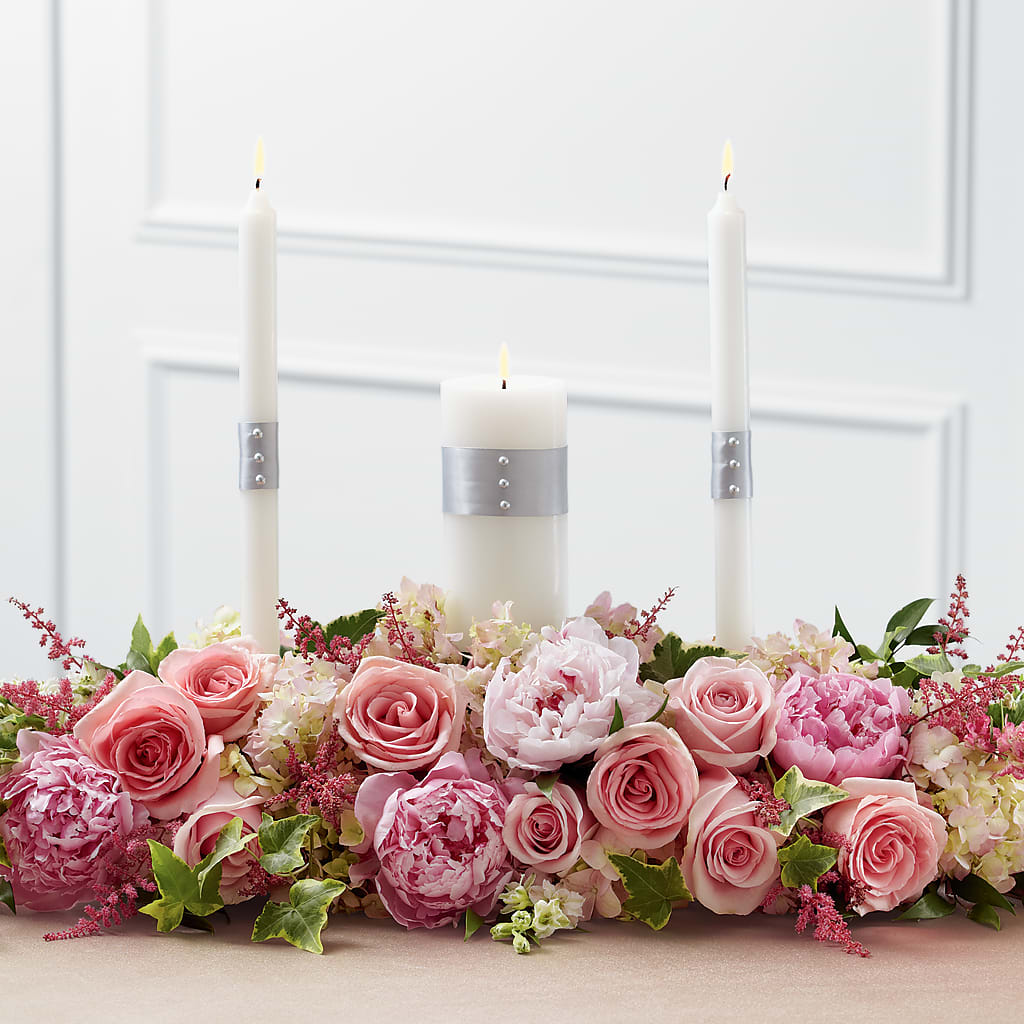 Worldwide Romance Unity Candle Arrangement – Thompson Country Florist, Wintersville OH