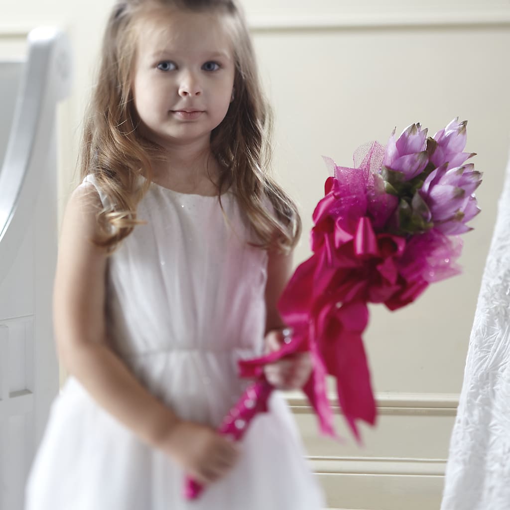 Sparkle Pink Flower Girl Bouquet – Thompson Country Florist, Wintersville OH
