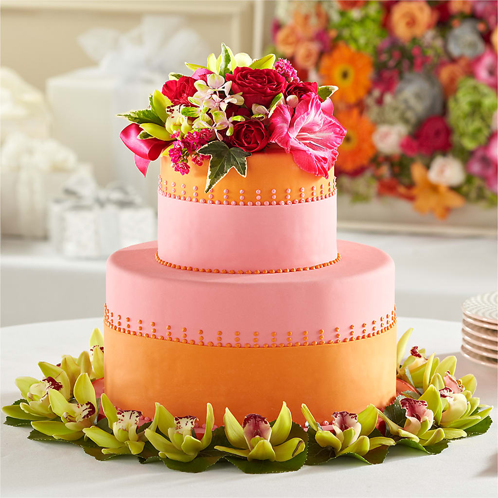 Sweet Citrus Cake Decor – Thompson Country Florist, Wintersville OH